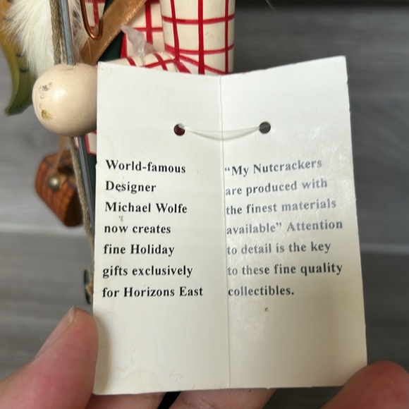 🖤Michael Wolfe 11.5” Christmas Nutcracker Fisherman - Picture 13 of 17